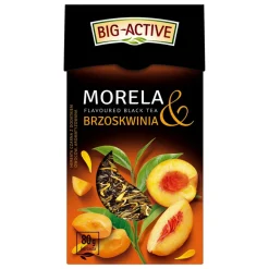 Big-Active, herbata czarna Morela & Brzoskwinia, 80 g