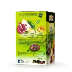 Big-Active, Zielona herbata w torebkach z pigwą i granatem, 30 g (1,5 g x 20 szt.)