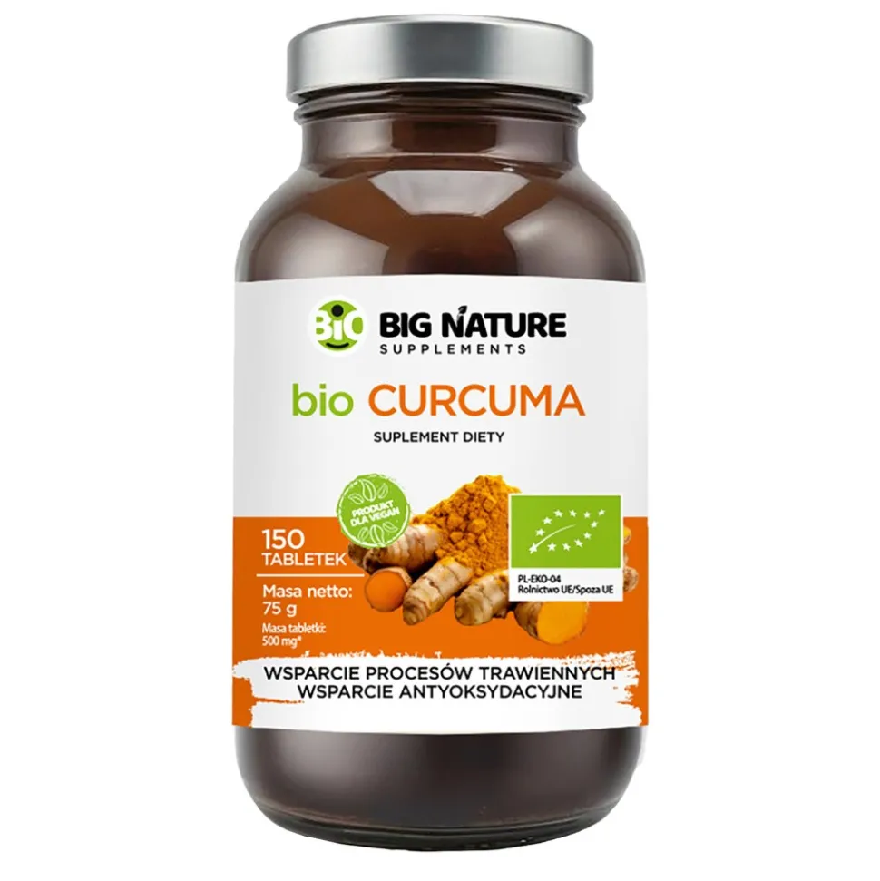 Big Nature Curcuma BIO, tabletki, 150 szt.