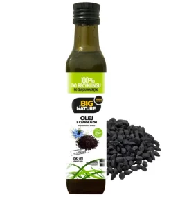 Big Nature Olej z czarnuszki tłoczony na zimno, 250 ml