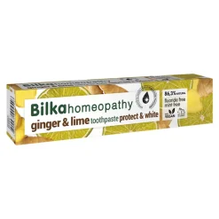 Bilka Homeopathy, pasta do zębów, Ginger and Lime, bez fluoru, 75 ml