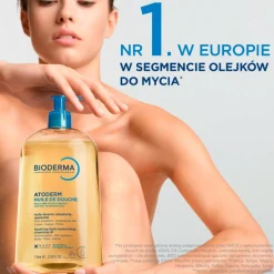 Bioderma Atoderm Huile de douche, olejek do kąpieli i pod prysznic do ciała i twarzy, 1000 ml