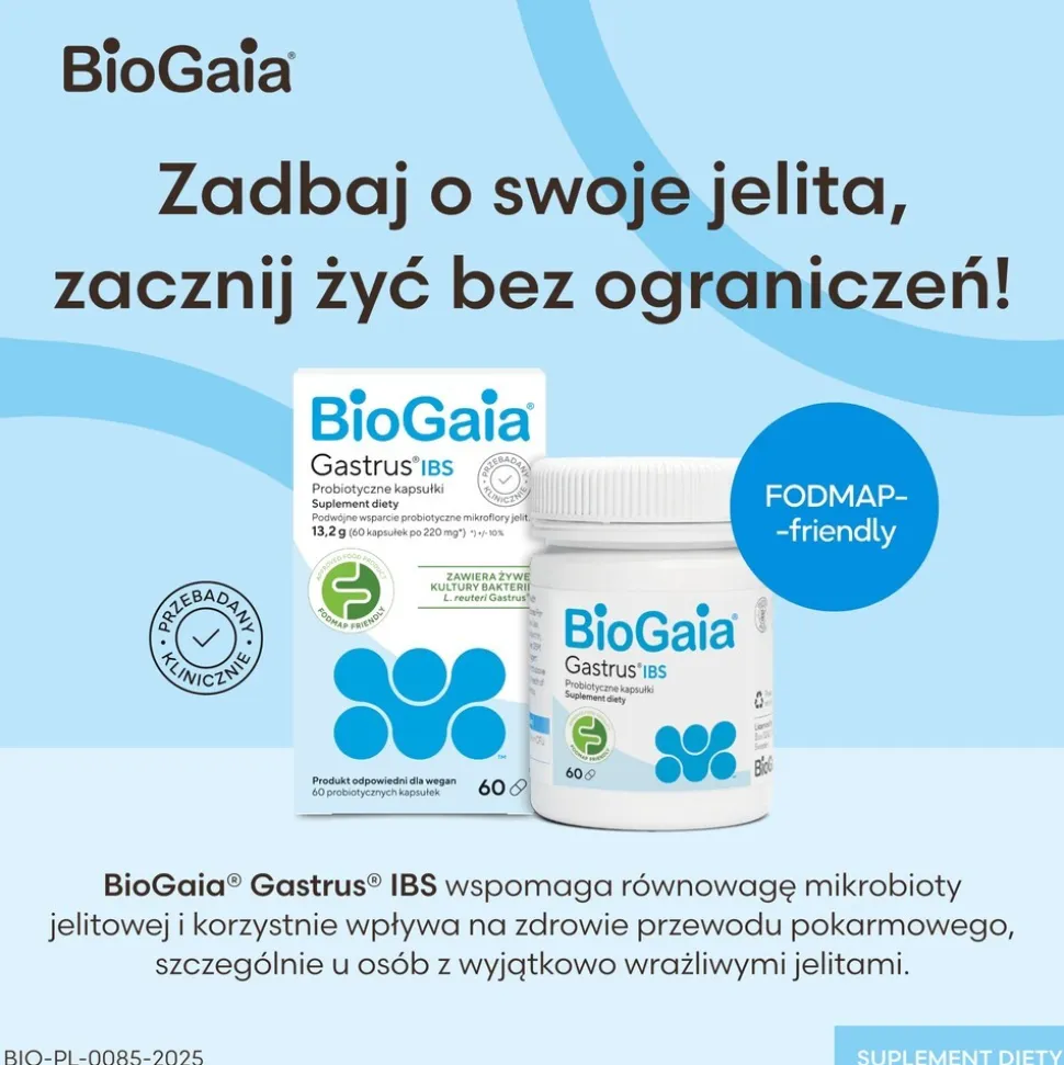Biogaia Gastrus IBS, kapsułki, 60 szt.