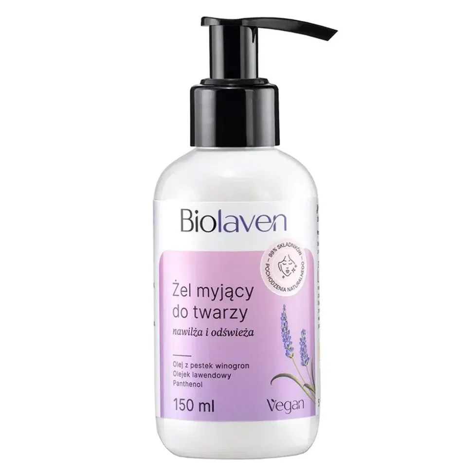 Biolaven, żel myjący do twarzy, 150 ml