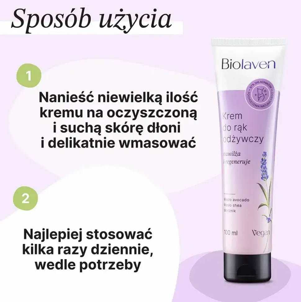 Biolaven, odżywczy krem do rąk, 100 ml