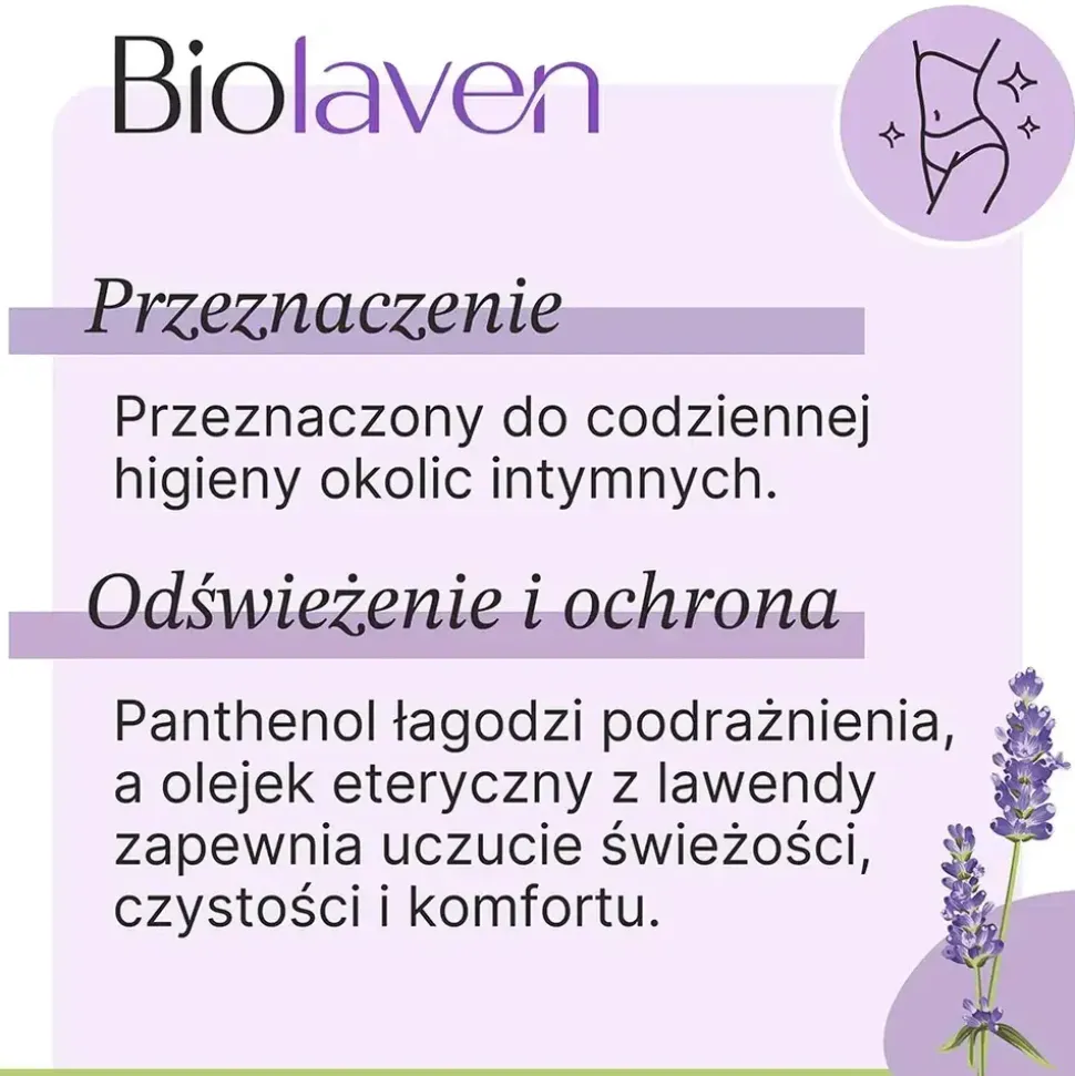 Biolaven Organic, żel do higieny intymnej, 300 ml