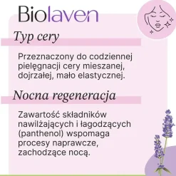 Biolaven Organic, krem do twarzy na noc, 50 ml