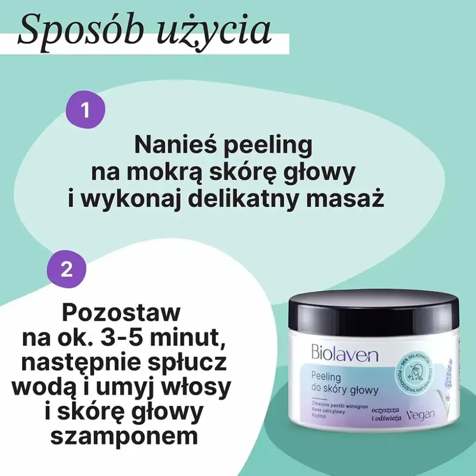 Biolaven, peeling do skóry głowy, 155 g