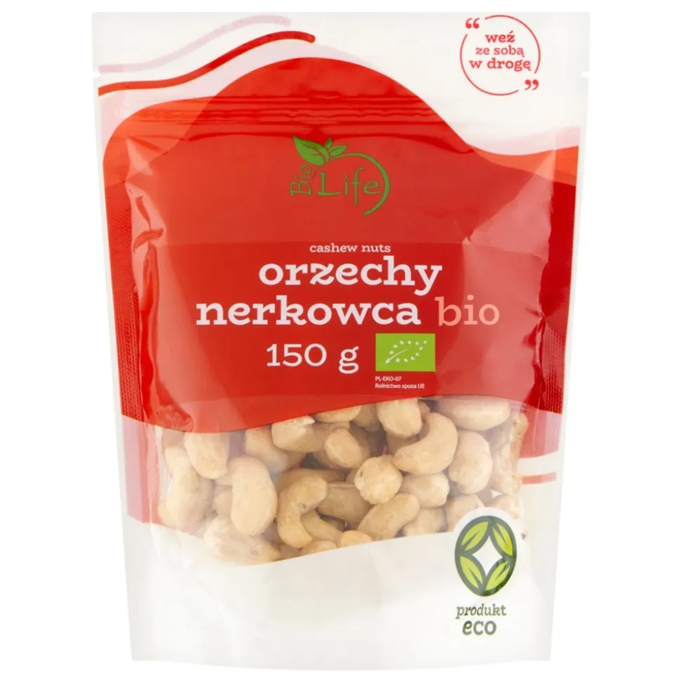 Bio Life, orzechy nerkowce BIO, 150 g