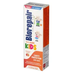 BioRepair Kids, pasta do zębów dla dzieci w wieku 0-6 lat, brzoskwiniowa, 50 ml