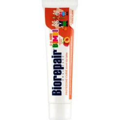 BioRepair Kids, pasta do zębów dla dzieci w wieku 0-6 lat, brzoskwiniowa, 50 ml