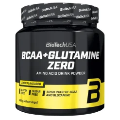 BioTech USA BCAA + Glutamine Zero, proszek, smak lemon, 480 g