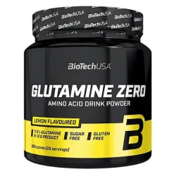 BioTech USA Glutamine Zero, proszek, smak lemon, 300 g