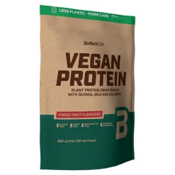 BioTech USA Vegan Protein, proszek, smak forest fruit, 500 g