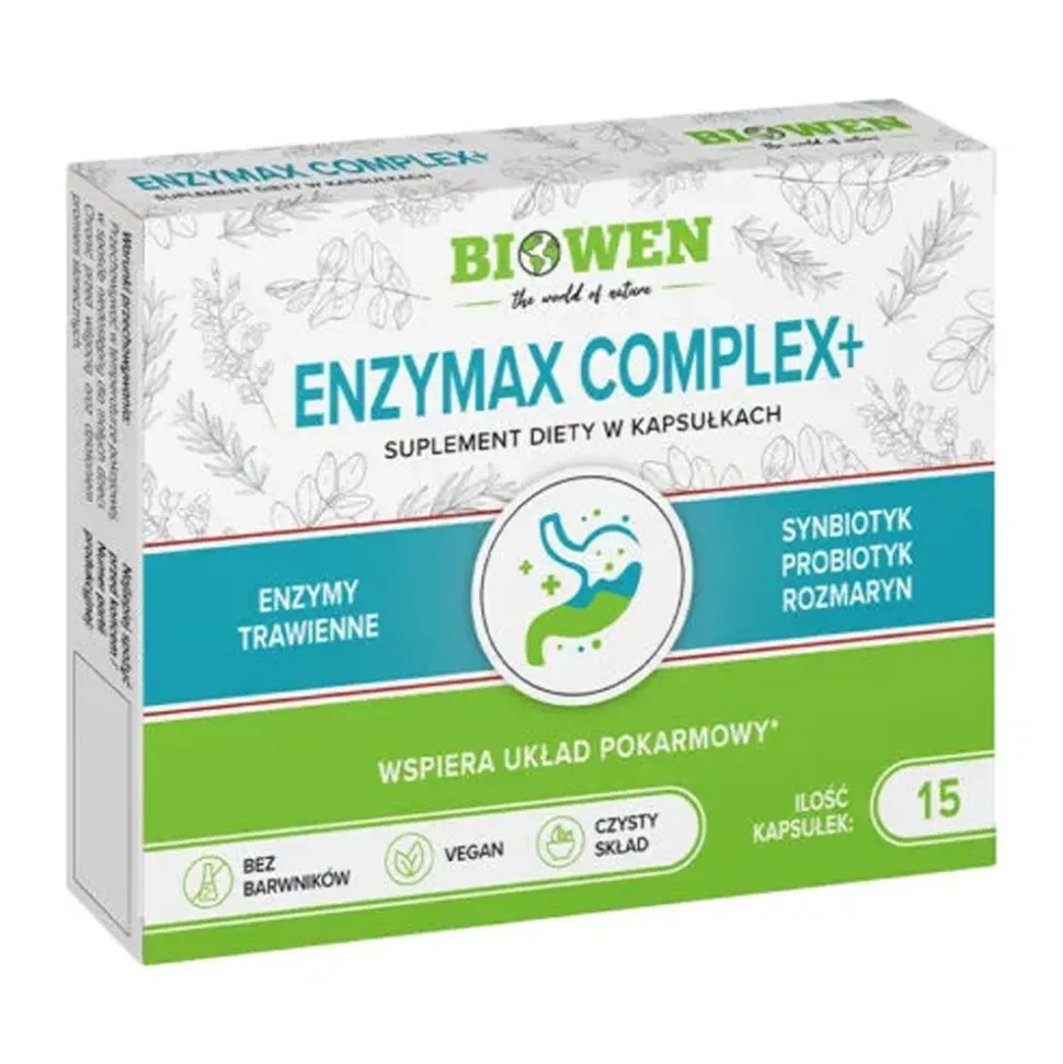 Biowen EnzyMax Complex+, kapsułki, 15 szt.