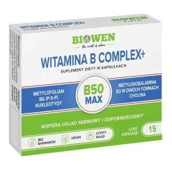 Biowen Witamina B complex+, kapsułki twarde, 15 szt.