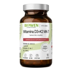 Biowen Witamina D3+K2MK7, kapsułki miękkie, 90 szt.