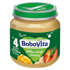 BoboVita, jabłka, mango, banany, 4 m+, 125 g