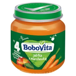 BoboVita, jabłka z marchewką, 4 m+, 125 g