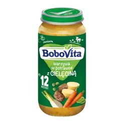 BoboVita Junior, warzywa w potrawce z cielęciną, 12 m+, 250 g