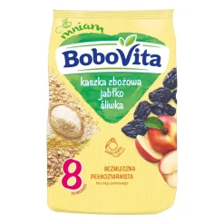 BoboVita, kaszka zbożowa, jabłko i śliwka, 8 m+, 180 g
