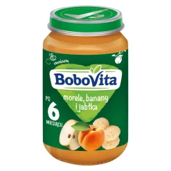 BoboVita, morele, banany i jabłka, 6 m+, 190 g