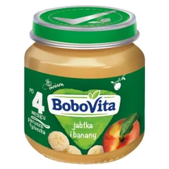 BoboVita, Pierwsza łyżeczka, jabłka i banany, 4 m+, 125 g