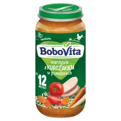 BoboVita, warzywa z kurczakiem w pomidorach, 12 m+, 250 g