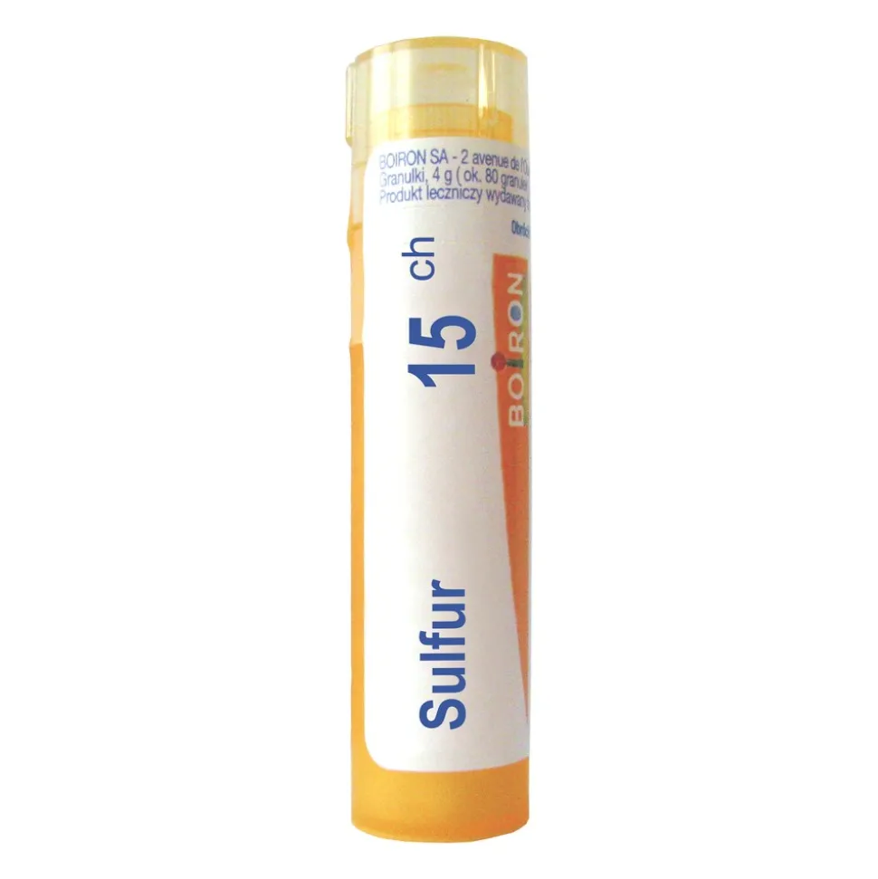 Boiron Sulfur, 15 CH, granulki, 4 g