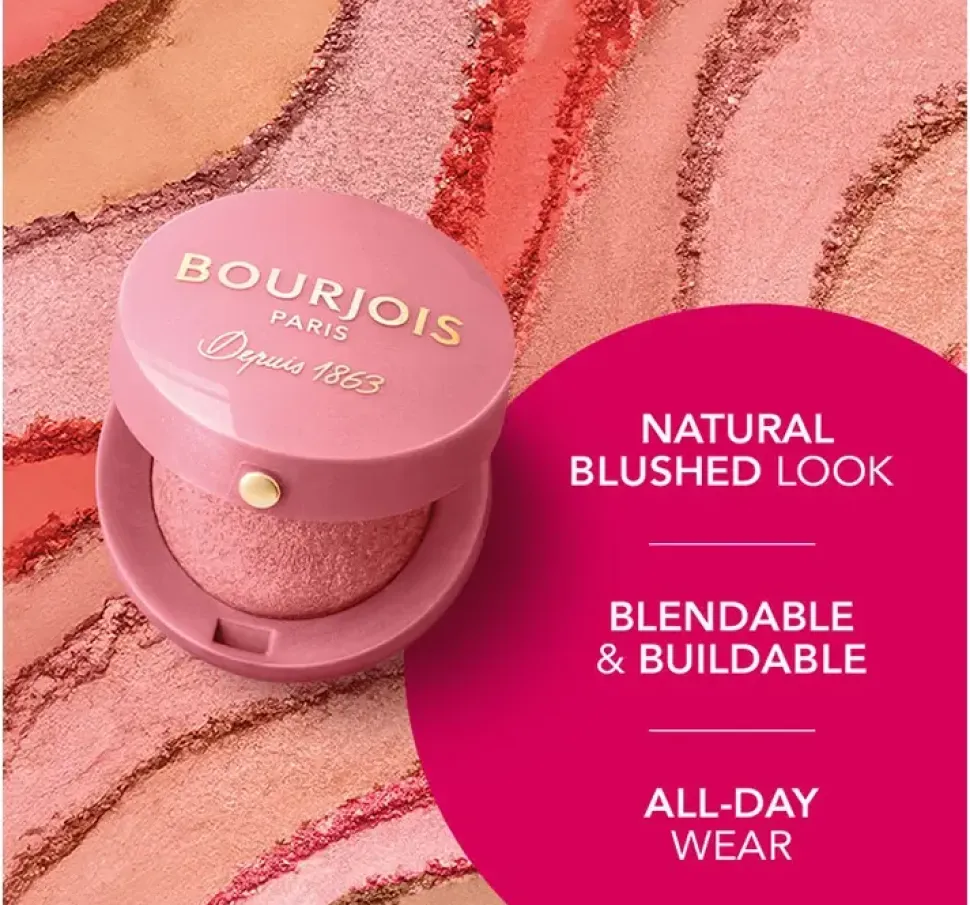 Bourjois, róż do policzków, 54 Rose Frisson, 2,5 g