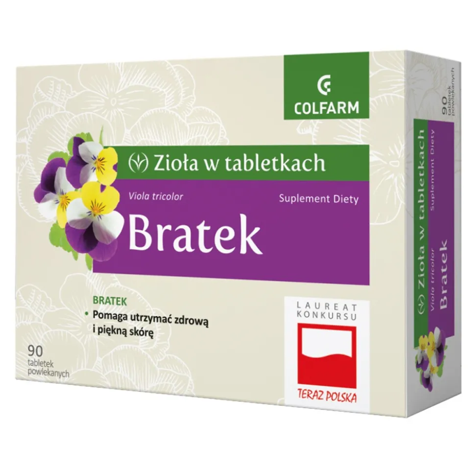 Bratek, tabletki powlekane, 90 szt.