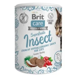 Brit Care Cat Snack Superfruits Insect Hypoallergenic, przysmak dla kotów, 100 g