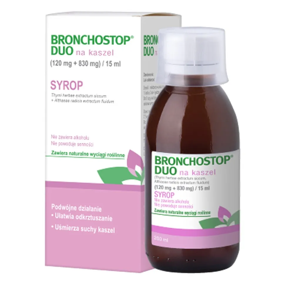 Bronchostop Duo na kaszel, syrop, 200 ml