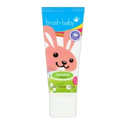 Brush-Baby, pasta do zębów dla dzieci w wieku 0-3 lat, jabłkowo-miętowa, 50 ml