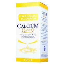 Calcium Hasco, 115,6 mg/5ml, syrop o smaku bananowym, 150 ml