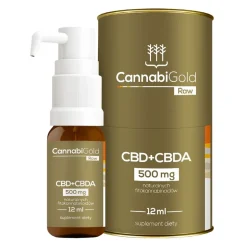 CannabiGold RAW, 500 mg, krople, 12 ml