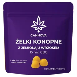 Cannova Natural Żelki Konopne z Jemiołą i Wrzosem, żelki, 3 szt.