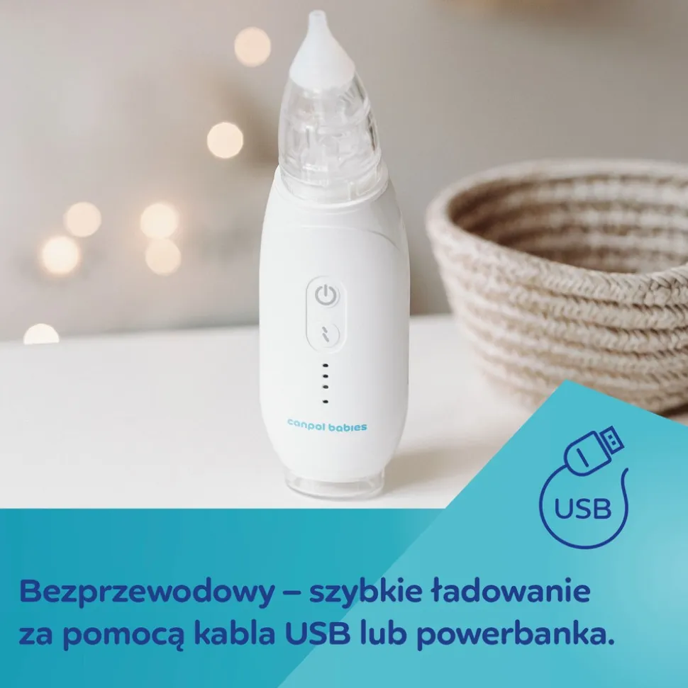 Canpol babies, aspirator, elektryczny do nosa, 1 szt.