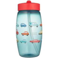 Canpol Babies, bidon ze składanym ustnikiem Samochody, 400 ml, 1 szt.