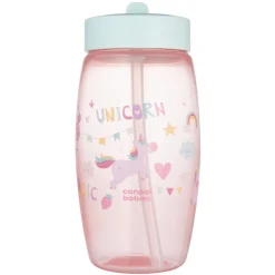 Canpol Babies, bidon ze składanym ustnikiem Jednorożce, 400 ml, 1 szt.