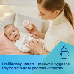 Canpol babies Easy Start Royal Baby, butelka szeroka, antykolkowa, różowa, 240 ml, 1 szt.