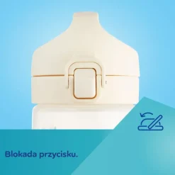 Canpol Babies Junior, bidon na wodę dla dzieci od 2,5 r.ż., niebieski, 400 ml
