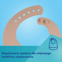 Canpol Babies, śliniak silikonowy z kieszonką, zielony, 1 szt.