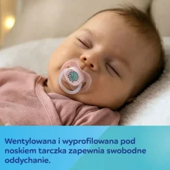 Canpol Babies Love&Sea, smoczek uspokajający, silikonowy asymetryczny, 6-18 m, niebieski, 1 szt.