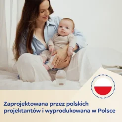 Canpol Babies Natural Shape, butelki ze smoczkiem dwustrefowym, 150 ml, przepływ wolny, 2 szt.