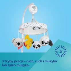 Canpol Babies, sensoryczna karuzela z pozytywką/Bluetooth BabiesBoo, 1 szt.