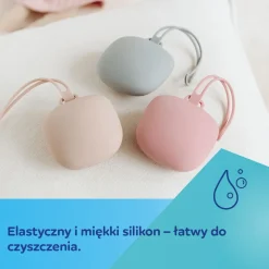 Canpol babies, silikonowe etui na smoczki, beżowe, 1 szt.