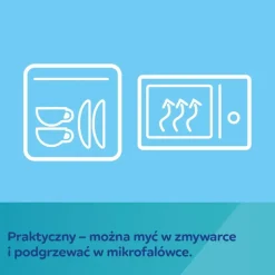 Canpol Babies, silikonowy talerz z przyssawką, Serce, 6 m+, niebieski, 1 szt.