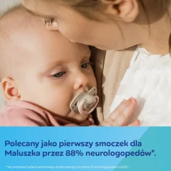 Canpol Babies, smoczek silikonowy symetryczny, Sleepy Koala, 0-6 m, 2 szt