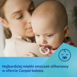 Canpol Babies, smoczek silikonowy symetryczny, Sleepy Koala, 0-6 m, 2 szt